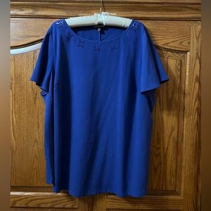 Lane Bryant blouse with floral detail